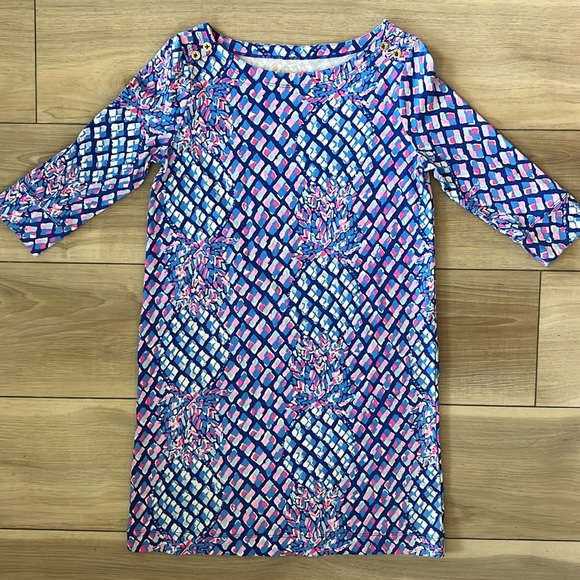 [Lilly Pulitzer] Mini Sophie Dress in Royal Purple Pop up Toe - Picture 2 of 7